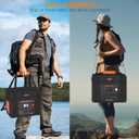 Travel Carrying Case for Jackery Explorer 300,Portable Power Station Storage Bag for Jackery Explorer 300 with Waterproof Bottom, Side Ventilation Double Layer for Jackery Accessories,Bag Only