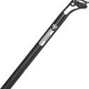 GEWAGE Bike Seat Posts, 27.2/30.9/31.6mm x 400mm, Aluminum, Comfortable & Adjustable for Mountain, Road, BMX Bikes, Black