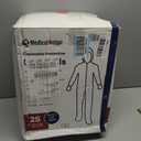 Medical Nation Hazmat Suits Disposable | 25 Pack | Protective Coveralls with Attached Hood and Boots | Heavy Duty Full Body Painters Suit for Adults - Breathable & Water Resistant | Extra Large