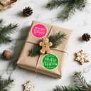 2 x Christmas Stickers for Envelope Seals Cards Making Crafts 2 Inch Round Happy Holiday Christmas Label Card Vinyl Stickers for Mailing Baked Goods Gifts Decorative Bag (tree168)