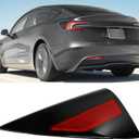 Jaronx Compatible with Tesla Charging Port Cover for Model 3 Highland 2024-2025, Rear Left Taillight Charge Door Cover Reflector for Tesla 3 Refresh Model, Charging Port Door Replacement 1715104-00-A