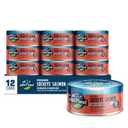 Wild Planet Skinless and Boneless Sockeye Salmon, 6 Ounce Can, Pack of 12, Best By 12/31/2027