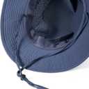 VOBOOM Sun Hats for Men Women Breathable Wide Brim Summer UV Protection Fishing Cap (Blue)