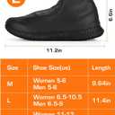 HTHOY&GOWY Shoe Covers Waterproof Silicone Rain Overshoes for Kids Men and Women