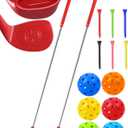 2 Pack 36" Backyard Golf Clubs Oversize Head Steel with 6 Balls & Carry Bag | Oversized 5"x3.5" head；36'' Lightweight Shaft for Adults；Durable steel