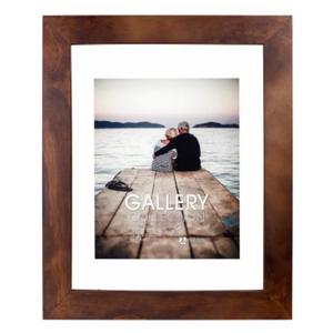 Malden Walnut Floating Glass Picture Frame 11 x 14