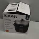 Aroma Housewares ARC-363-1NGB 3 Uncooked/6 Cups Cooked Rice Cooker, Steamer, Multicooker, 2-6 cups, Black
