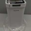 MOPALL 2 Pack Bathroom Trash Can with Lid, 3.6Gal + 2.4Gal Garbage Can with Pop-Up Lid, Small Trash Can Dog Proof, Slim Trash Bin Waste Basket for Toilet, Office, Bedroom, Living Room, Kitchen (White)