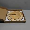 YRUDMBIN Rustic Wall Clock Silent 12 Inch Battery Operated Wooden Home Decor for Bathroom Kitchen Bedroom Living Room, Annual Ring