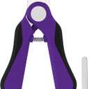 3 x Swihauk Heavy Duty Dog Nail Clippers and Trimmers, Professional Pet Nail Clippers with Nail File for Dogs Cats Small Animal, Claw Clippers with Safety Guard to Prevent Over-Cutting, Purple