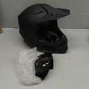 TCMT Dot Youth & Kids Motocross Offroad Street Helmet Full Face Motorcycle Youth ATV Helmet Dirt Bike Motocross ATV Helmet+Gloves+Goggles Mystery Black-S