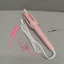 Auto Hair Curler, Automatic Curling Iron with 4 Temperature & 3 Timer, Automatic Shut-Off, Anti-Scald, Anti-Tangle Rotating Curling Wand for Hair Styling, Pink