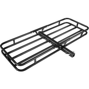 Thunderbay 500 Lbs Hitch Cargo Carrier 53 x 19 x 4 Fits 2" Receiver Rear Trailer Cargo Basket for RV's, Trucks, SUV's, Vans Traveling Camping