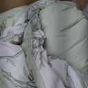 Luxudecor Floral King Comforter Set 7 Pieces Bed in a Bag, Sage Green Flower with Bird Bedding Set, Soft Reversible Comforter with Sheet Set 104"x90"