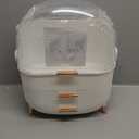 Makeup Organizer Skincare Organizers - Cosmetic Display Cases with Transparent Cover, SkinCare Organizers for Bathroom Countertop, Bedroom Vanity Desk, Lipstick Organizer, White