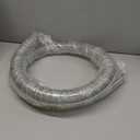 2" ID x 2 1/4" OD Inch OD Heavy-Duty Steel Wire Suction PVC Flexible Tubing High Pressure UV Chemical Resistant Thick Vinyl Hose Tube, 6.5FT