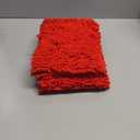 vctops Christmas Red Plush Chenille Bath Rugs 16"x24" Extra Soft and Absorbent Microfiber Shag Rug, Non-Slip Runner Carpet for Tub Bathroom Shower Mat (Red,16"x24")