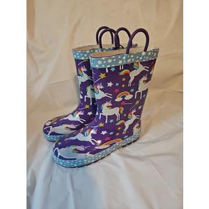 Western Chief Rain Boots with Pull on Handles for Toddlers and Kids - Premium Waterproof Boots for Boys and Girls 9