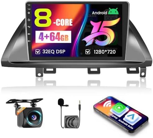 [8-core 4+64GB] Hikity Android 15 Car Stereo for Honda Odyssey 2005-2010 with Wireless Carplay Android Auto, 10.1" HD Touchscreen Car Radio with Mirror Link 59UI GPS WiFi Bluetooth SWC DSP FM RDS