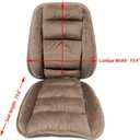 ALIBO Low Back Pain Relief Large Size Firm Lumbar Support and Nonslip Recliner Chair Seat Pads Cushion Back Rest Lumbar Cushion Pillow for Office,Dinning Desk Chair,Car,Truck Seats-Coffee