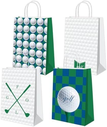 BQK 16Pcs Golf Goodie Bags Golf Themed Party Decorations Golf Party Favor Bags Golf gift bags Golf Birthday Party Supplies