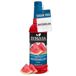 2 x Syruvia Sugar-Free Watermelon Syrup, Flavored Syrup for Drinks, Cocktails, Lemonades, Iced Teas, and Desserts  25.4 fl oz
