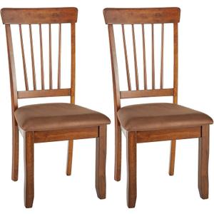 Signature Design by Ashley D199-01 Dining-Chair, 2 Count, Light Brown