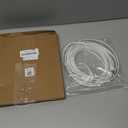 Jadaol Cat 8 Ethernet Cable 25 ft, 40Gbps 2000MHz Flat RJ45 S/FTP LAN Patch Cable, High-Speed Cat8 Network Cable for Router, Modem, Switch, Gaming Consoles, PC, Home Network & Streaming Devices, White