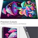 for 6" Kindle 10th Generation 2019 Release,Shockproof Stand Protive Cover with Pen Holder and Auto Wake/Sleep for Kindle 10th Generation 2019 Signature Edition,Gorgeous Mushrooms