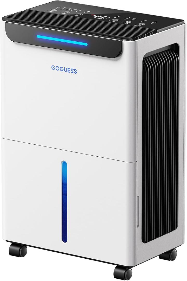 1600 Sq.ft Dehumidifier for Basement - 21 Pints, Drain Hose & Humidity Control Large Room Dehumidifiers for Home, RV, Bathroom, Bedroom - 3 Modes & 24H Timer White