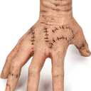 Halloween Scary Fake Hand Props Creepy Cosplay Hand Latex Accessories for Home Decor Halloween Decorations Gifts for Fans