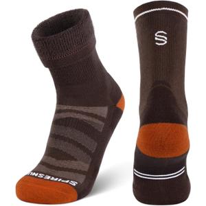Thick Thermal Merino Wool Hiking Socks, Full Cushion Winter Socks, Anti Blister & Moisture Wicking, for Men & Women