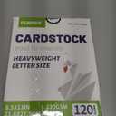 120 Sheets White Cardstock - 8.5” x 11” Letter Size Cover Card Stock 230gsm/85lb Heavyweight Paper Thick Paper for Scrapbooking, Crafts, Business Cards, Invitations PAP03WH