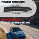 Rear Red LED Side Marker Lights for Ford Mustang 2024+, Smoke Lens Side Reflectors Lamps for Mustang Gen7/S650 2024 2025 Accessories(Rear,2PCS)