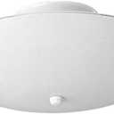 Progress Lighting 14-1/2" Round Glass 3-Light Close-to-Ceiling, Indoor, P4610-30, White, 14-1/2-Inch Diameter x 7-Inch Height