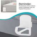 Bed Sheet Holders for Corners, 4 Pcs Adjustable Fitted Mattress Holders Organizer Clips Keep Sheets Firm & Tight in Place for All Bed Sizes (White)