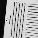 HVAC Premium 14''w X 8''h 3-Way AIR Supply Grille - Vent Cover & Diffuser - Flat Stamped Face - White [Outer Dimensions: 15.75''w X 9.75''h]