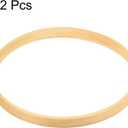 PATIKIL 4.7 Inch Wooden Bamboo Floral Hoop, 12Pack Craft Rings for DIY Wedding Wreath Decor, Dream Catcher and Hanging Crafts