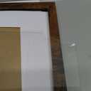 Wood 24x24 Picture Frame with 20x20 Mat Deep Brown, Display 20x20 with Mat or 24x24 without Mat, Wood 24 by 24 Photo Frame, 24 x 24 Frame for Wall Hanging Display, Deep Brown