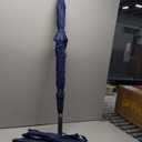 Large Stick Umbrella Windproof Automatic Open 50 Inch Umbrella with Hook Handle,Over Sized J Handle Umbrellas for Men and Women,Windproof Unbreakable Stick Rain Golf Umbrella, navy Blue 