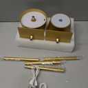 2 Pack Cordless Table Lamps, 3 Colors Stepless Dimming, 5000mAh Rechargeable Battery LED Desk Lamp for Bedroom/Couple Dinner/Desk/Cafe/Dining Room/Terrace