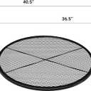 Onlyfire Round Fire Pit Grill Grate, Heavy-Duty Steel Cooking Grate with X-Marks Design, Portable Campfire Grill for Outdoor BBQ, Camping, Picnics - 36 Inch