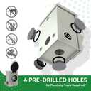 30 Amp Generator Cord 75FT and Power Inlet Box, Pre-Drilled 30 Amp Generator Inlet Box with Cord, NEMA L14-30P to L14-30R Generator Cord Waterproof Combo Kit, ETL Listed