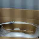 Vanity Chair with Gold Legs, Fluffy Makeup Chair for Bedroom, White