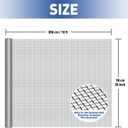 MAGZO 304 Stainless Steel Mesh Screen Roll 35in x 10ft - 22 Mesh Pet Proof Metal Window Screen Replacement, Screen Door Mesh for Patio,Porch,Pet,Cage,Vent Cover,Filter,Gutter Guard,Rodent Protection