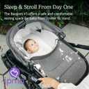 UPPAbaby Bassinet V3 - Compatible with Vista, Cruz, Ridge Strollers - Overnight Sleep Solution - Mattress, Sheet and Bug Shield Included - Declan (Oat Mlange/Silver Frame)