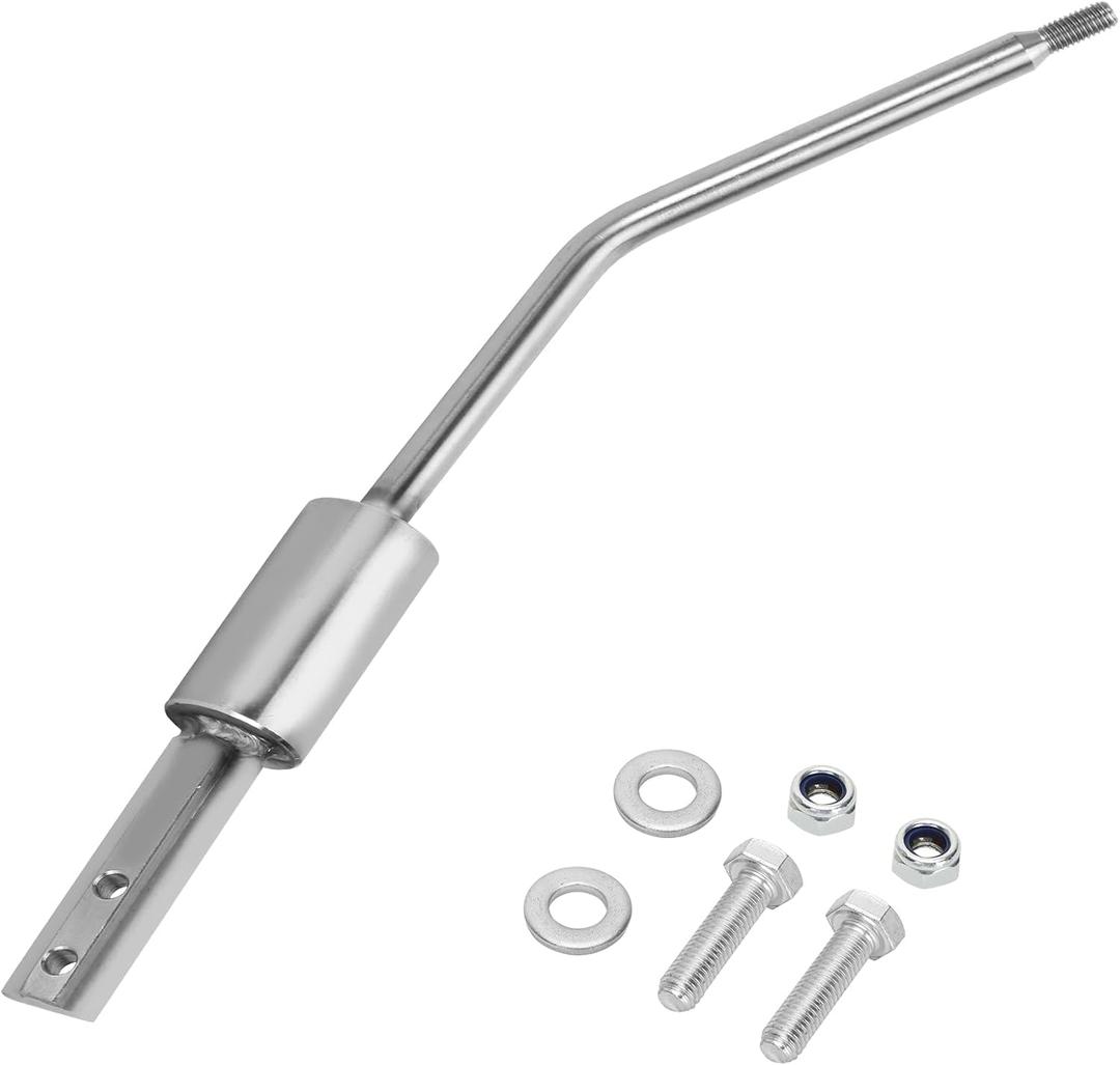 for Dodge ram G56 2500 3500 Shifter,Replace Dodge ram Manual Short Throw Standard,Short Throw Truck Standard Bent Shifter-Medium Lever,Stainless M10 1/2" Stud (2006.5+) Noise Present 2 YR GNTEE