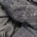 Adrianna Papell Women's Short Sleeve All Over Sequin Gown, Navy, 12