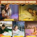 Lumiboard Led Drawing Board with Stand(13.7"x10"), 6 Colors 5 Light Modes, Acrylic Glowing Dry Erase Board Creative Gift, 7pcs Colors Markers