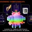 Goto Guard Matte Rainbow PLA Filament Multicolor, Gradient Rainbow PLA Filament 1.75mm, Color Changing PLA with Pink Green Blue Purple, 3D Printing Filament for Most 3D Printer 1KG(2.2lbs)/Spool